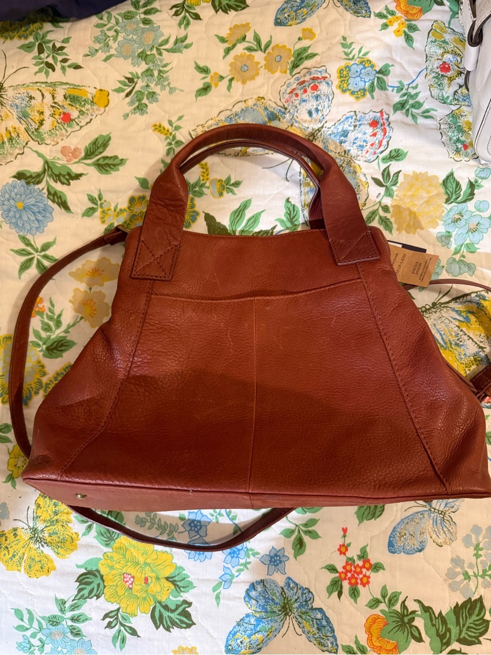 Everyday Structured Shoulder Bag in Chestnut Brown